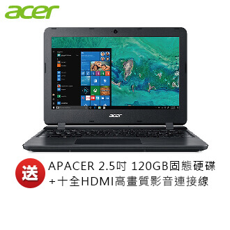 ACER 11.6型 超值筆電-黑